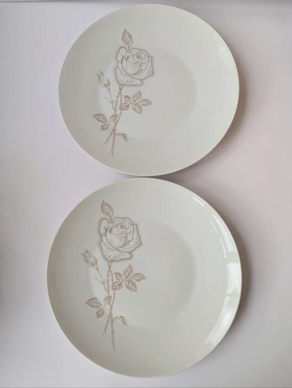 2 Rosenthal Classic Rose Vintage Dinner Plates 10 3/8" Germany Floral